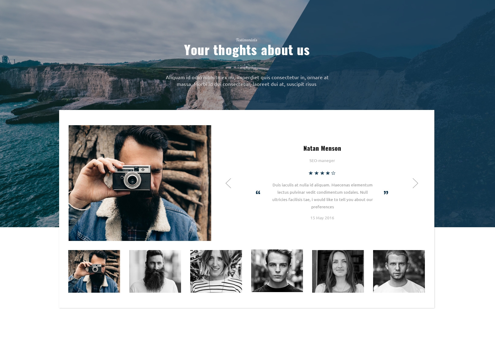 Free Download Bootstrap One Page Theme